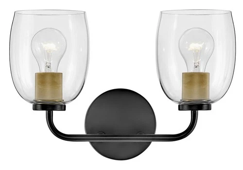 Lark 85012 Percy 2 Light 15"W Bathroom Vanity Light - Picture 2 of 13