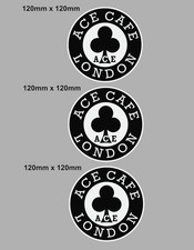 3 adesivi disco ACE CAFE Racer decalcomanie