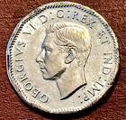 1945 Canada 5 Cents in BU Condition Great V Coin — photo 2