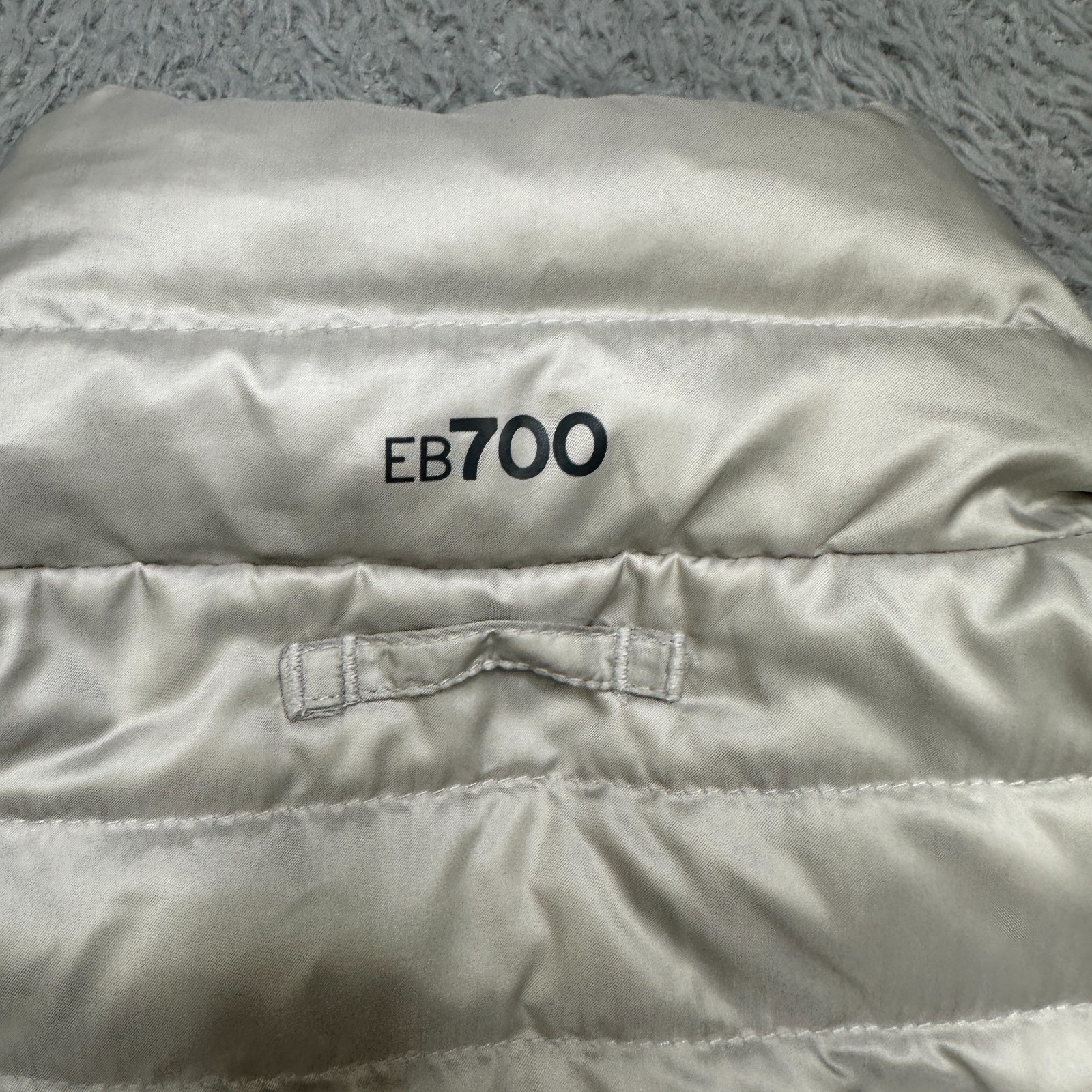 Eddie Bauer Down Vest Womens XS Gray Silver Micro Puff EB 700 Hiking Skiing image 7
