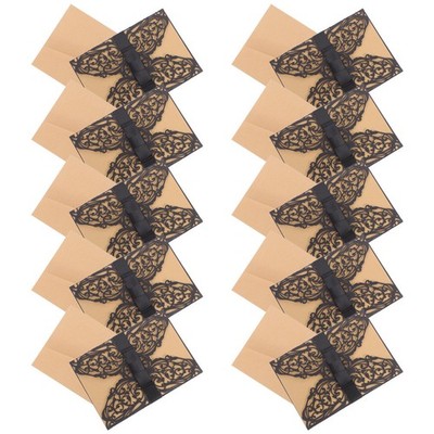  20 STÜCKE Cut Schnüren Spitze Openwork Einladungskarten Aushöhlen