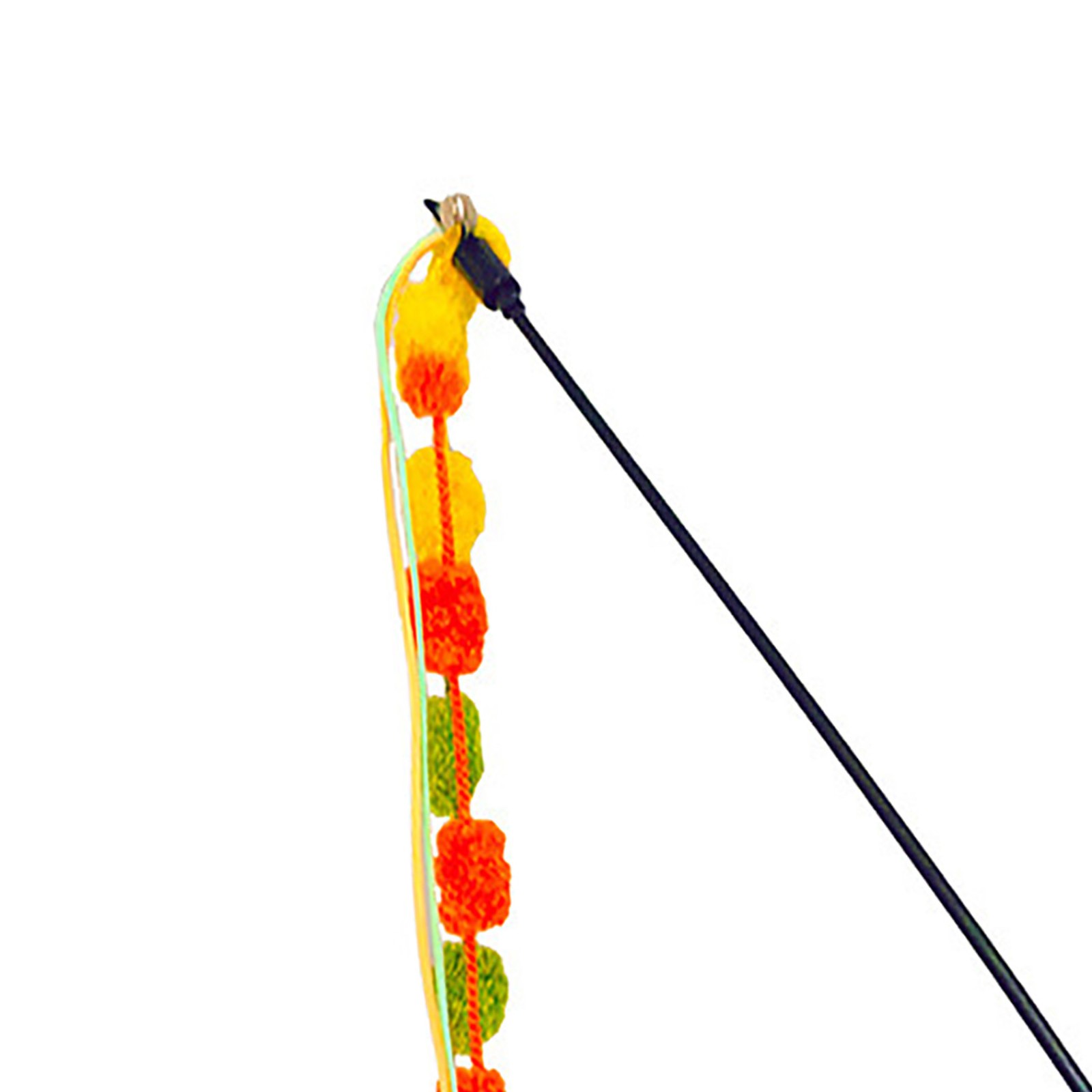 Cat Wand Toys With Tassel Durable Bite Resistant Soft Interactive Cat Teaser Wan