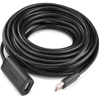 Ugreen USB 2.0 aktives Extenderkabel 480 Mbps 10m Schwarz