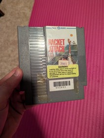 Racket Attack Nintendo NES 1988 With Black Slip Cover Case Tested And Working