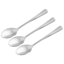 Metal Spoons 4" 410 Stainless Steel Spoon for Home Kitchen Restaurant 3 Pcs