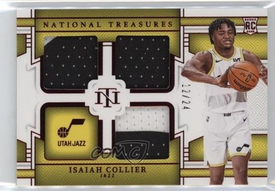 2024 Panini National Treasures International /24 Isaiah Collier #RTM-ICO RC 0c3