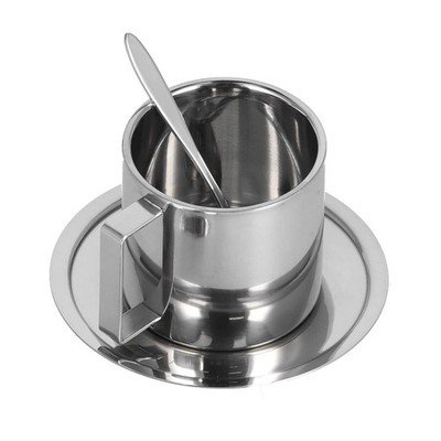 Pilipane Stainless Steel Coffee Cup Set, 280 ml/ 9.5 oz Insulated Coffee Cup ...