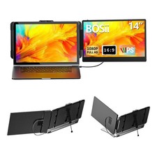 Laptop Screen Extender Monitor - 14 Inch Portable IPS FHD 1080P HDMI/USB-A/Type-