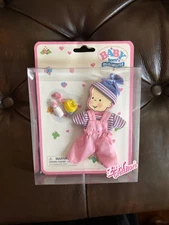 Miniworld Baby Born Pink Overall Set New in Box, Never Opened RARE