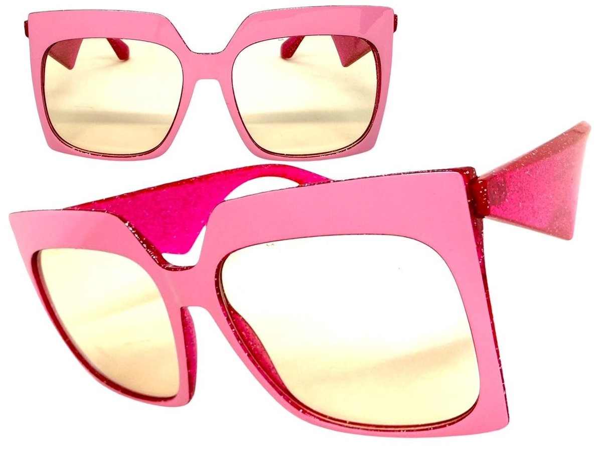 Oversized Exaggerated Vintage Retro Clear Lens SUN GLASSES Big