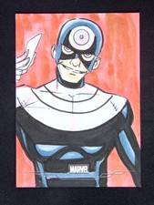 Marketplace image: 2026 Topps Chrome Marvel Comics Bullseye Sketch Auto 1/1