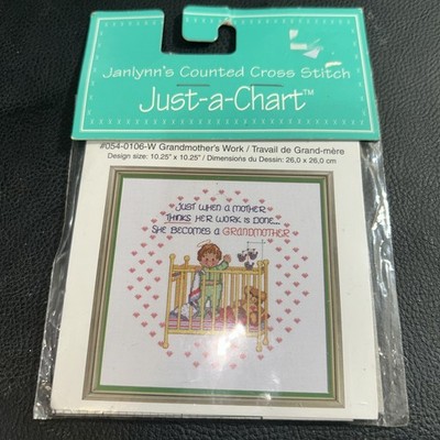Janlynn's Counted Cross Stitch Just-a-Chart #054-0106-W Grandmother's Work 6A