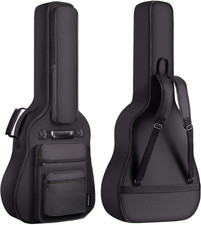 Acoustic Guitar Bag 6 Pockets 10mm Padding Water Resistant Gig Case 40-42"