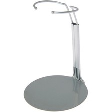 Plymor DSP-4175S Silver Adjustable Doll Stand fits 7-9 inch Dolls/Action Figures