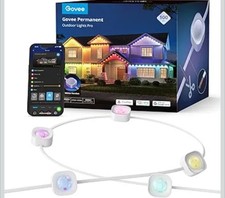 Govee Permanent Outdoor Lights Pro, 100ft with 60 RGBIC LED Lights. READ