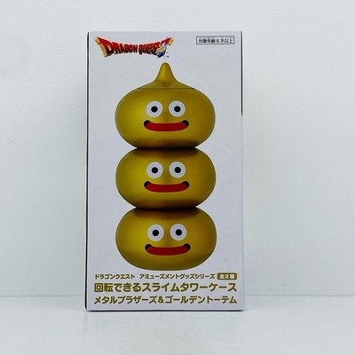 Dragon Quest Rotatable Slime Tower Case Golden Totem Multi-Color Used Nearly New