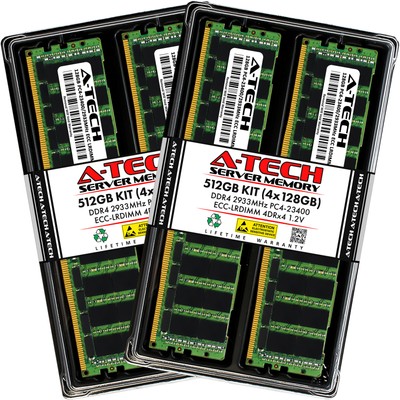 512GB 4x 128GB PC4-2933 LRDIMM Supermicro B11SPE-CPU-TF Memory RAM