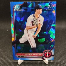 Connor Prielipp (1st Bowman) 2022 Bowman Draft SAPPHIRE Edition #BDC-8