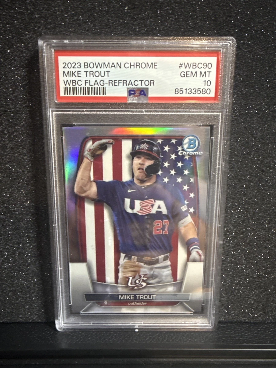 Mike Trout 10 Graded Baseball Sports Trading Cards & Accessories