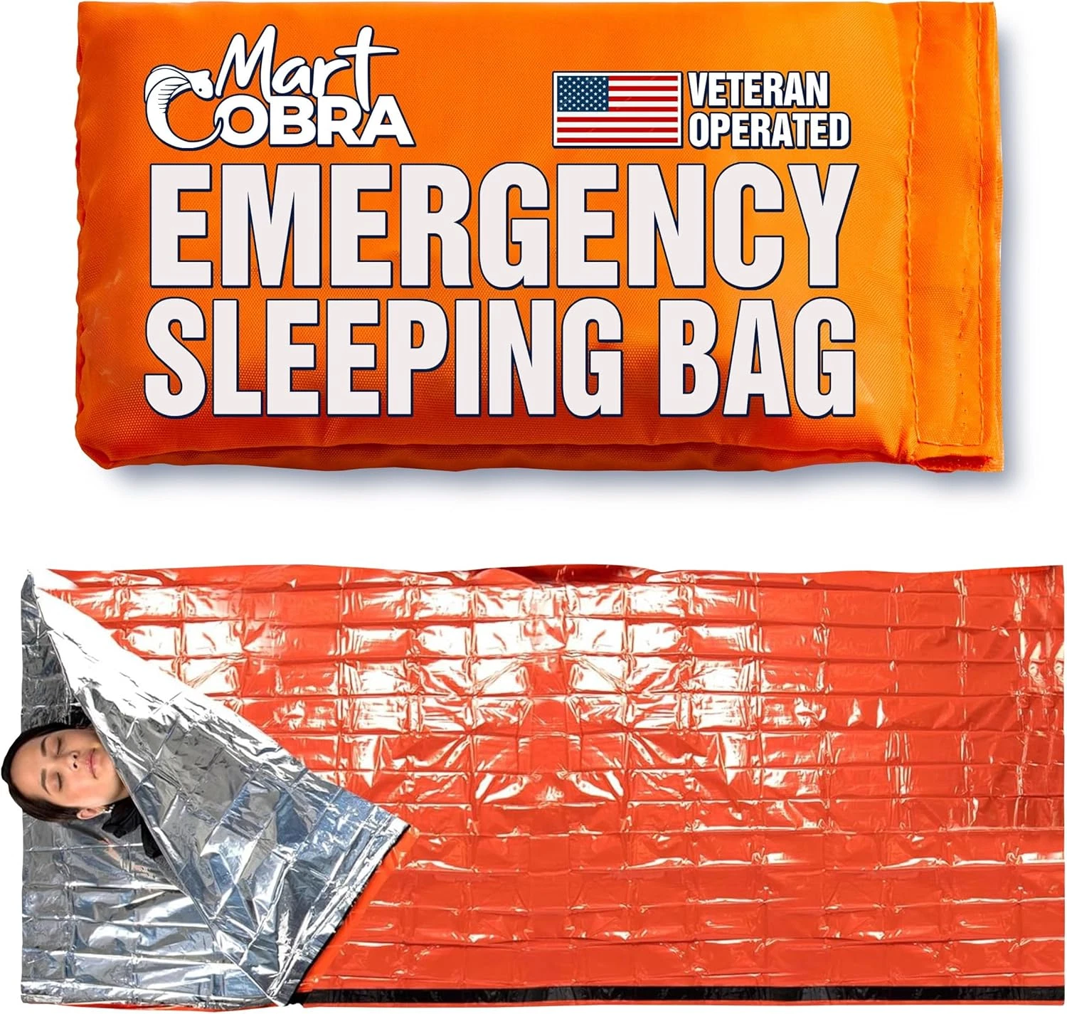 Emergency Sleeping Bag Survival Bivy Sack Mylar Waterproof Thermal Blanket