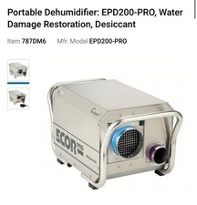 Ecor Pro Steel Desiccant Dehumidifier 4 Hole System 11.7 Amps 1400 Watt 115V 95