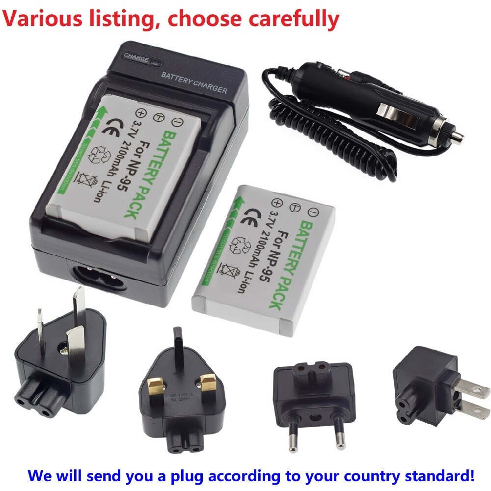 Battery or Charger for Fujifilm NP-95 Fuji FinePix F30 FinePix