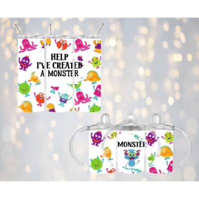 Starbucks Thermo Tumbler - Mama Daddy Mini - Monster - Reusable - 20oz - 12oz