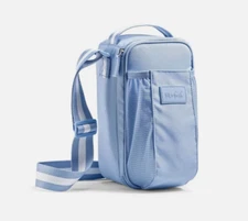 Fit Fresh Lunch Bag Water Bottle Crossbody Insulated Blue 40 Ounce