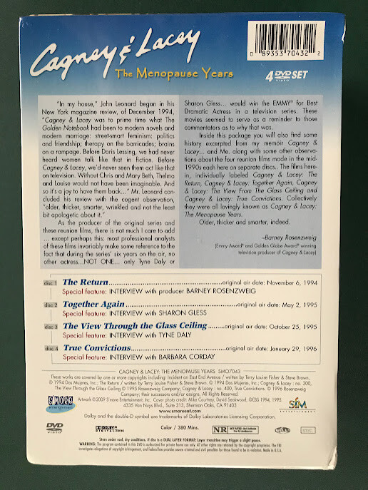 Cagney & Lacey: The Menopause Years (4 DVDs, boxset) FACTORY  