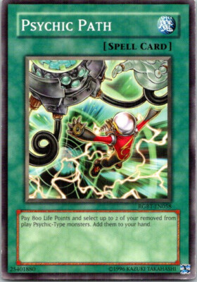Psychic Path RGBT-EN058 Yu-Gi-Oh! Heavy Play