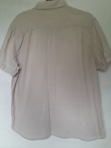 Mossy Oak Shirt Mens Large Beige Button Up Short Sleeves Lightweight - Picture 4 of 5