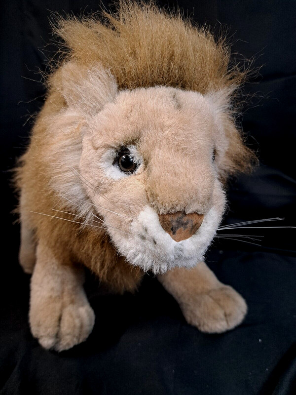  Male Lion Realistic Plush Unbranded Stuffed Animal Large 22" Standing Wildlife