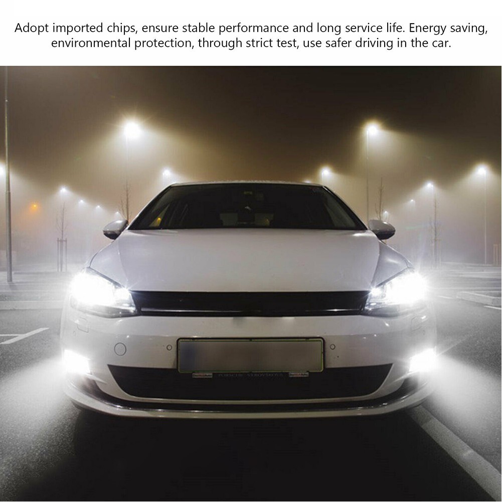 2PCS H1 6000K Super White 55W LED Headlight Bulbs Lamp Kit Fog Driving