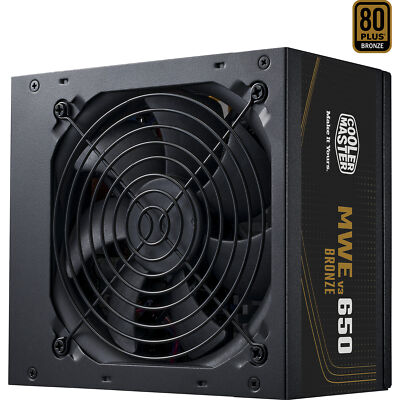 Cooler Master MWE BRONZE 650 V3 230V, PC-Netzteil, schwarz