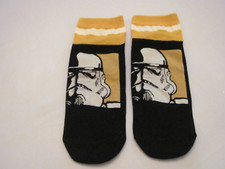 NWOT ONE SIZE FITS MOST STAR WARS THEMED NO SHOW SOCKS - STORMTROOPER