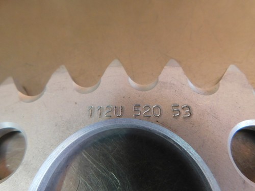 Couronne alu neuve 53 dents RENTHAL 112U-520 Kawasaki 200/250 KDX 1985-2005 / 1 - Imagen 2 de 3
