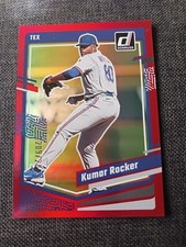 2023 Donruss Baseball Base Holo Red #168 Kumar Rocker /2023 - Texas Rangers
