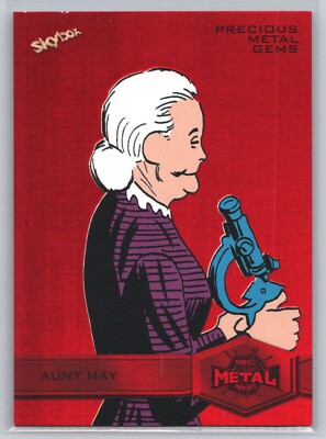 2021 Marvel Metal Universe #106 Aunt May Red Precious Metal Gems 86/100 -q224