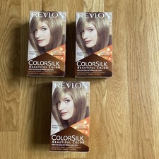 Revlon Colorsilk Natural Permanent Dye DARK BLONDE Hair Color Kit 61 Lot of 3