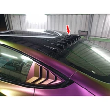 Matte Black For Tesla Model 3 4DR Sedan Shark Fin Rear Window Roof Spoiler 