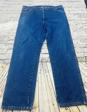 Dickies Jeans Men  s 38x34 Blue Denim Straight Regular Worker Pants Dark Wash
