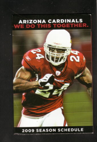 Arizona Cardinals Adrian Wilson 2009 Pocket Schedule