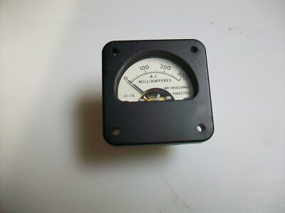 PHAOSTRON   0-300Ma. Ac. PANEL METER  1 3/4'' x 1 3/4''  P/N MR13W00ARMAR.