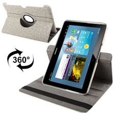 BOOK COVER PELLE PER SAMSUNG GALAXY TAB 2 10.1 P5100 5110 CUSTODIA BIANCO DONNA