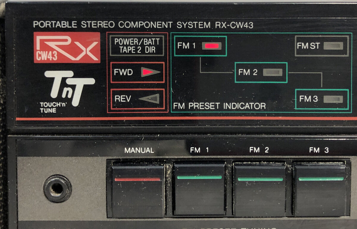 PANASONIC RX-CW43 AM FM STEREO RADIO CASSETTE BOOMBOX 25 PANASONIC RX-CW43 AM FM STEREO RADIO CASSETTE BOOMBOX 25