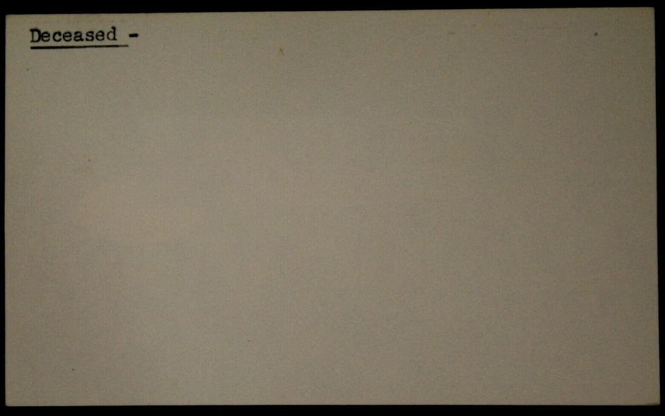 George Moriarty (d.64) 1903 -04 Chicago Cubs Autographed Signed 3x5 Card JSA - Image 2 of 3