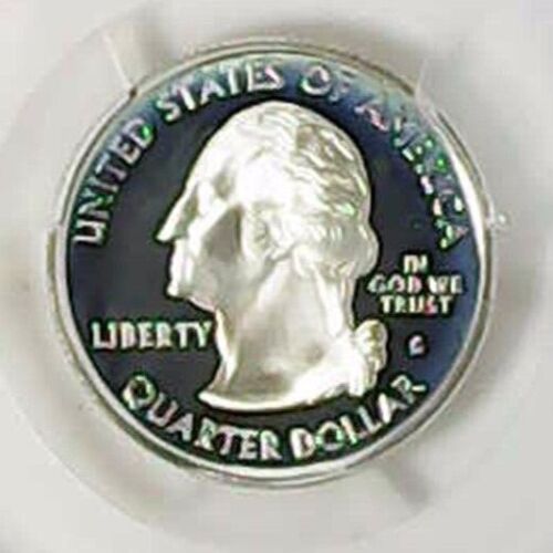 2003-S 25C State Quarter Maine PCGS PR69 DCAM 90% Silver 22llll0625 - Picture 4 of 4