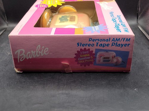 2001 Barbie Personal AM FM Stereo Tape Player 3 Band Equalizer Barn Find Rare! - Picture 7 of 14