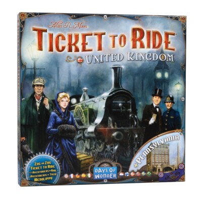 Ticket To Ride United Kingdom & Pennsylvania Map Collection #5 Game Expansion