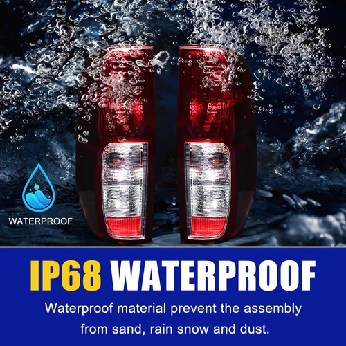 Fits 2009-2021 Nissan Frontier Black Headlights +Smoke Red Tail Lamps 4Pcs 09-21 - Picture 7 of 12